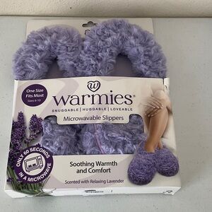 Warmies Microwavable Slippers in Purple